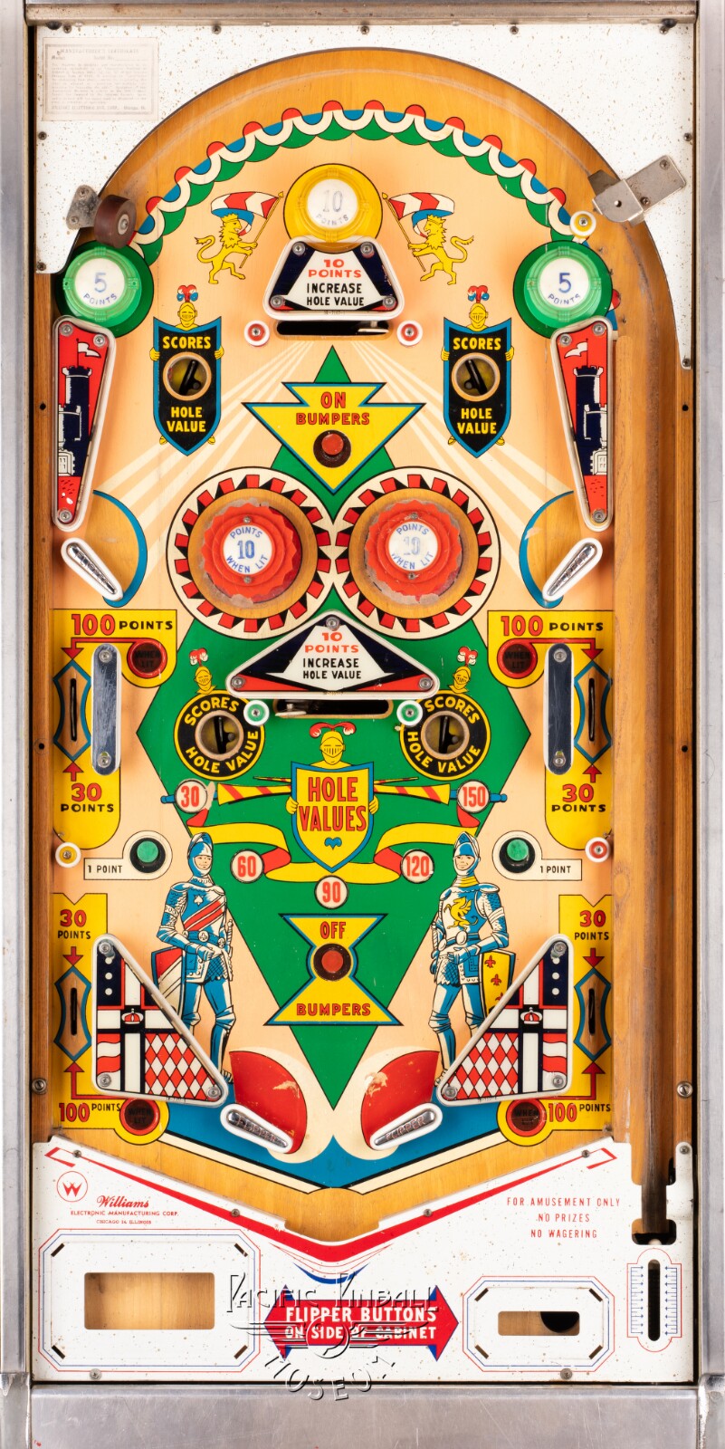 Valiant playfield